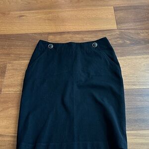 Banana Republic Black Pencil Skirt with pockets
